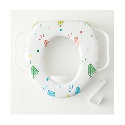Babyhug Baby Potty Seat With Aquatic Print - Light Blue
