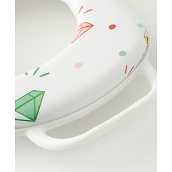 Babyhug Baby Potty Seat With Aquatic Print - Light Blue