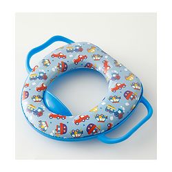 Babyhug Baby Potty Seat With Aquatic Print - Light Blue
