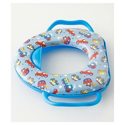 Babyhug Baby Potty Seat With Aquatic Print - Light Blue