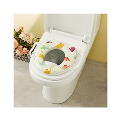 Babyhug Baby Potty Seat With Aquatic Print - Light Blue