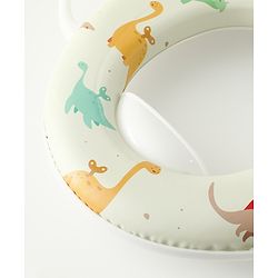 Babyhug Baby Potty Seat With Aquatic Print - Light Blue