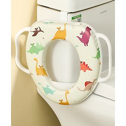 Babyhug Baby Potty Seat With Aquatic Print - Light Blue