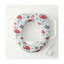 Babyhug Baby Potty Seat With Aquatic Print - Light Blue