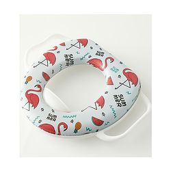 Babyhug Baby Potty Seat With Aquatic Print - Light Blue