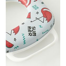 Babyhug Baby Potty Seat With Aquatic Print - Light Blue