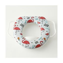 Babyhug Baby Potty Seat With Aquatic Print - Light Blue