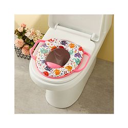 Babyhug Baby Potty Seat With Aquatic Print - Light Blue
