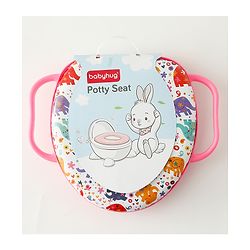 Babyhug Baby Potty Seat With Aquatic Print - Light Blue