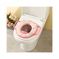 Babyhug Baby Potty Seat With Aquatic Print - Light Blue