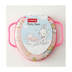 Babyhug Baby Potty Seat With Aquatic Print - Light Blue