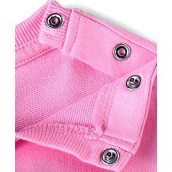 Babyhug Disney Terry Knit Full Sleeves T-Shirt & Track Pant Set with Minnie Mouse Graphics - Pink
