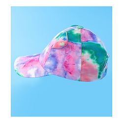 Babyhug Baseball Cap With Tie & Dye Print & Ear Applique - Multicolor