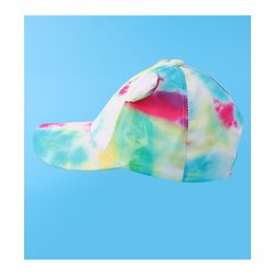 Babyhug Baseball Cap With Tie & Dye Print & Ear Applique - Multicolor