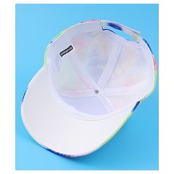 Babyhug Baseball Cap With Tie & Dye Print & Ear Applique - Multicolor
