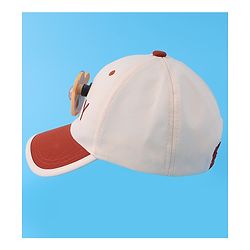 Babyhug Baseball Cap With Teddy Bear Applique (Colour May Vary)
