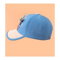 Babyhug Baseball Cap With Paper Windmill Applique - Blue