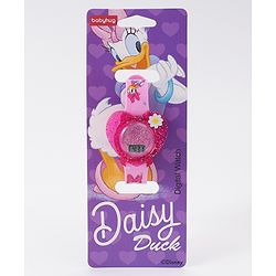 Babyhug Digital Watch Heart Shaped with Daisy Duck Print - Pink