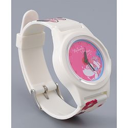 Babyhug Analog Watch with Minnie Mouse Print - Pink & White
