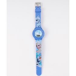 Babyhug Digital Watch with Elsa Print - Blue
