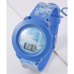 Babyhug Digital Watch with Elsa Print - Blue