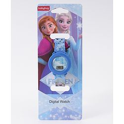 Babyhug Digital Watch with Elsa Print - Blue