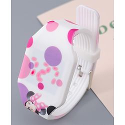 Babyhug Digital Watch with Minnie Mouse Print - Multicolor