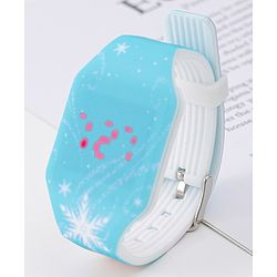 Babyhug Digital Watch with Disney Frozen Print - Light Blue