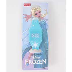 Babyhug Digital Watch with Disney Frozen Print - Light Blue
