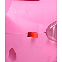 Babyhug Premium Balancing Car Toy with Interactive Revolving Cute Car with 4 Different Expressions| Colorful Led Lights & Music -Pink