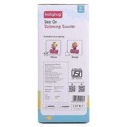 Babyhug Premium Balancing Car Toy with Interactive Revolving Cute Car with 4 Different Expressions| Colorful Led Lights & Music -Baby Pink