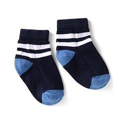 Cute Walk by Babyhug Knit Ankle Length Antibacterial Socks with Stripes Pack of 5 - Multicolor