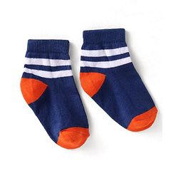 Cute Walk by Babyhug Knit Ankle Length Antibacterial Socks with Stripes Pack of 5 - Multicolor