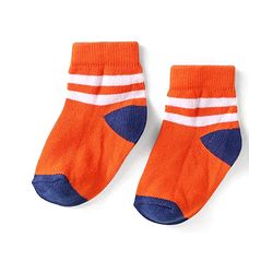 Cute Walk by Babyhug Knit Ankle Length Antibacterial Socks with Stripes Pack of 5 - Multicolor
