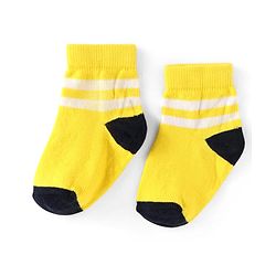 Cute Walk by Babyhug Knit Ankle Length Antibacterial Socks with Stripes Pack of 5 - Multicolor