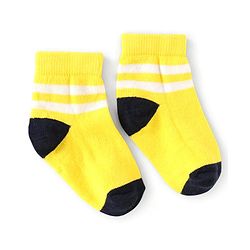 Cute Walk by Babyhug Knit Ankle Length Antibacterial Socks with Stripes Pack of 5 - Multicolor