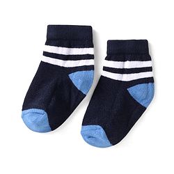 Cute Walk by Babyhug Knit Ankle Length Antibacterial Socks with Stripes Pack of 5 - Multicolor