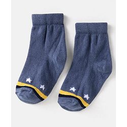 Cute Walk by Babyhug Knit Ankle Length Anti Bacterial Socks with Space Design Pack of 5 - Multicolor