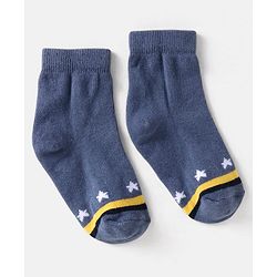 Cute Walk by Babyhug Knit Ankle Length Anti Bacterial Socks with Space Design Pack of 5 - Multicolor