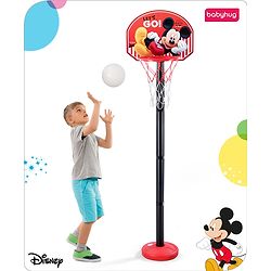 Disney Mickey Height Adjustable Shooting Basketball PlaySet for Kids|Play with Fun|Indoor and Outdoor Games for Kids