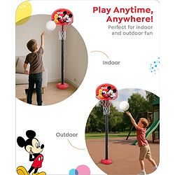 Disney Mickey Height Adjustable Shooting Basketball PlaySet for Kids|Play with Fun|Indoor and Outdoor Games for Kids