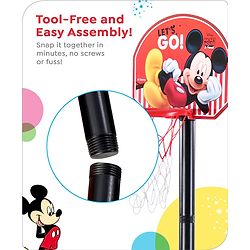 Disney Mickey Height Adjustable Shooting Basketball PlaySet for Kids|Play with Fun|Indoor and Outdoor Games for Kids