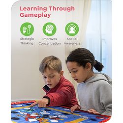 Babyhug Disney 2 in 1  Mickey Theme Carrom Board and Ludo|Multi Game - Family fun|20x20 inch|Carrom,Ludo|Compact for All Ages - Multicolor