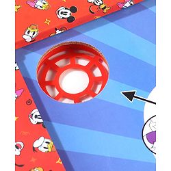 Babyhug Disney 2 in 1  Mickey Theme Carrom Board and Ludo|Multi Game - Family fun|20x20 inch|Carrom,Ludo|Compact for All Ages - Multicolor
