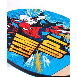 Babyhug Marvel Spiderman Wooden Table Tennis Trainer Toy Ping Pong Paddle Set for Kids|Portable Activity And Exercise Sports Toy with 2 Balls and 2 Wooden Rackets