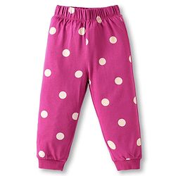 Babyhug Disney Single Jersey Knit Full Sleeves Night Suit with Aristocats Marie Print - Dark Pink