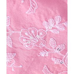 Babyhug  Sleeveless Net Embroidered Lehenga Choli and Dupatta Set- Pink