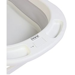 Babyhug Foldable Bath Tub With Printed Cushion - Grey