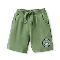Babyhug Disney Single Jersey Knit Half Sleeves T-Shirt & Shorts Set With Mickey Mouse Graphics - Green