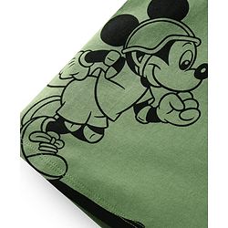 Babyhug Disney Single Jersey Knit Half Sleeves T-Shirt & Shorts Set With Mickey Mouse Graphics - Green